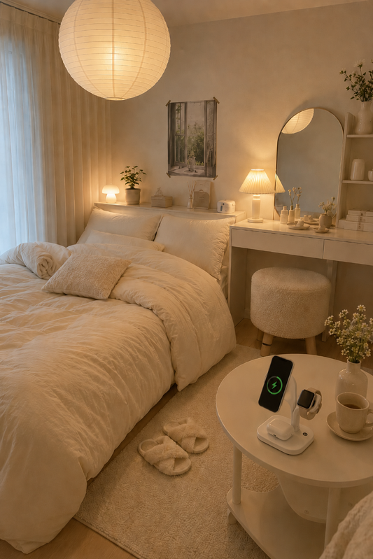 Inspiration for a Cream-Toned Bedroom Decor Scheme