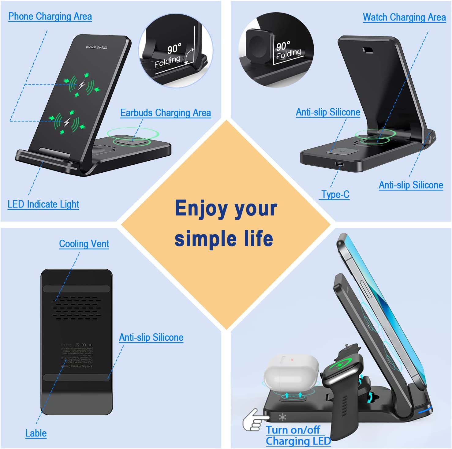 3 in 1 Wireless Charger