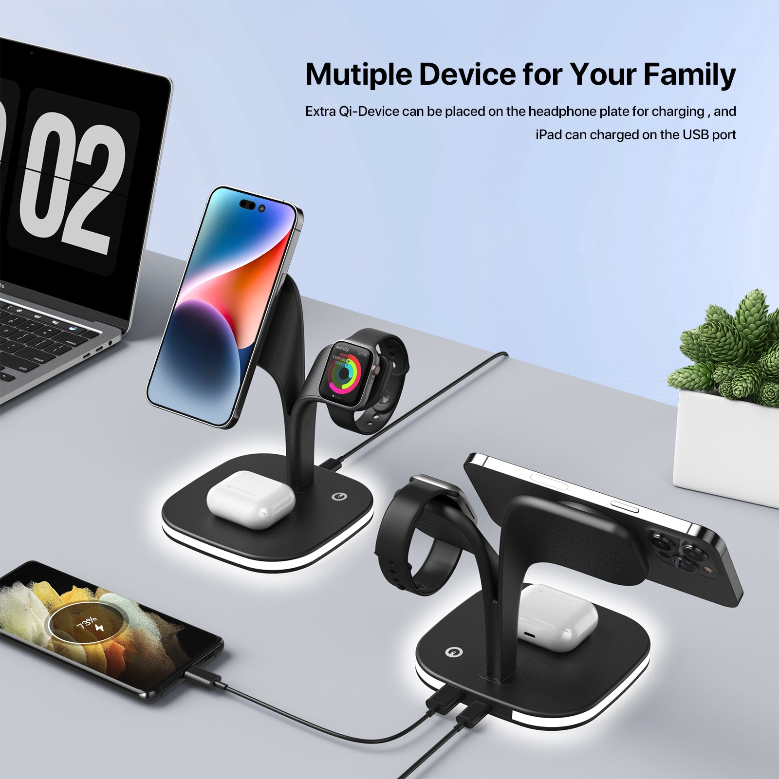 5 in 1 Magnetic Wireless Charger